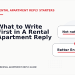 What to Write First in A Rental Apartment Reply