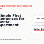 Simple First Sentences for Rental Apartment Replys