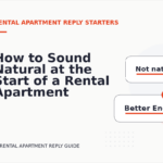 How to Sound Natural at the Start of a Rental Apartment Reply