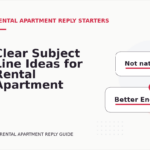 Clear Subject Line Ideas for Rental Apartment Replys