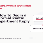 How to Begin a Formal Rental Apartment Reply