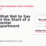 What Not to Say at the Start of a Rental Apartment Reply