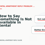How to Say Something Is Not Available in Rental Apartment Reply English